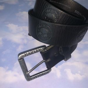 HARLEY DAVIDSON Black Skull Belt